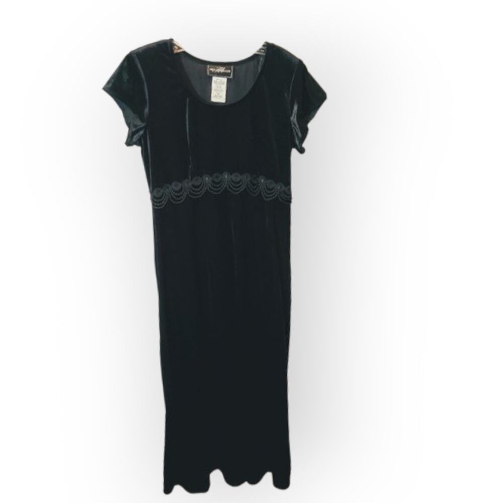 Vintage Molly Malloy velvet dress Sz 8 EUC
